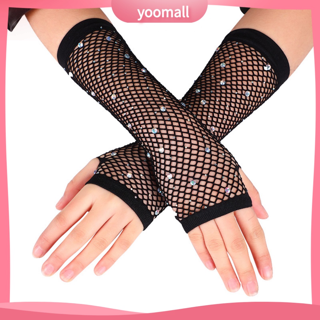 Găng Tay Lưới Siêu Nhẹ Co Giãn Tốt Thích Hợp Biểu Diễn Lễ Hội Cho Nữ