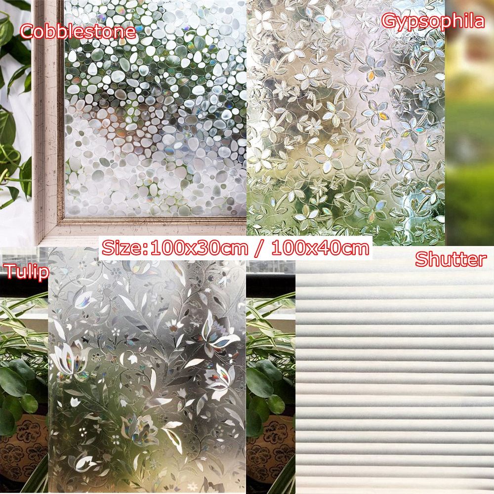 Miếng dán trang trí cửa sổ họa tiết độc đáo chống tia UV tiện lợi