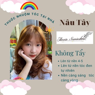 Thuốc nhuộm tóc màu nâu tây/không tẩy