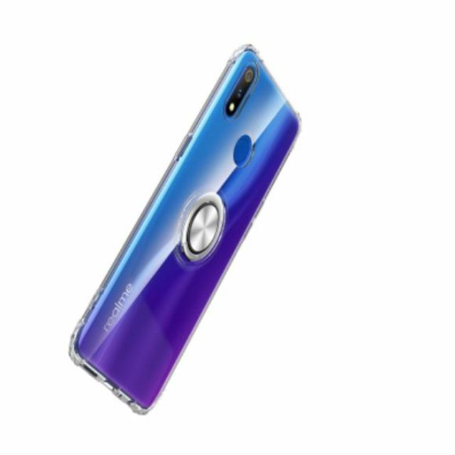 Ốp lưng Oppo Realme 3 Pro FREESHIP Từ 50k chống sốc giá đỡ Iring trong suốt