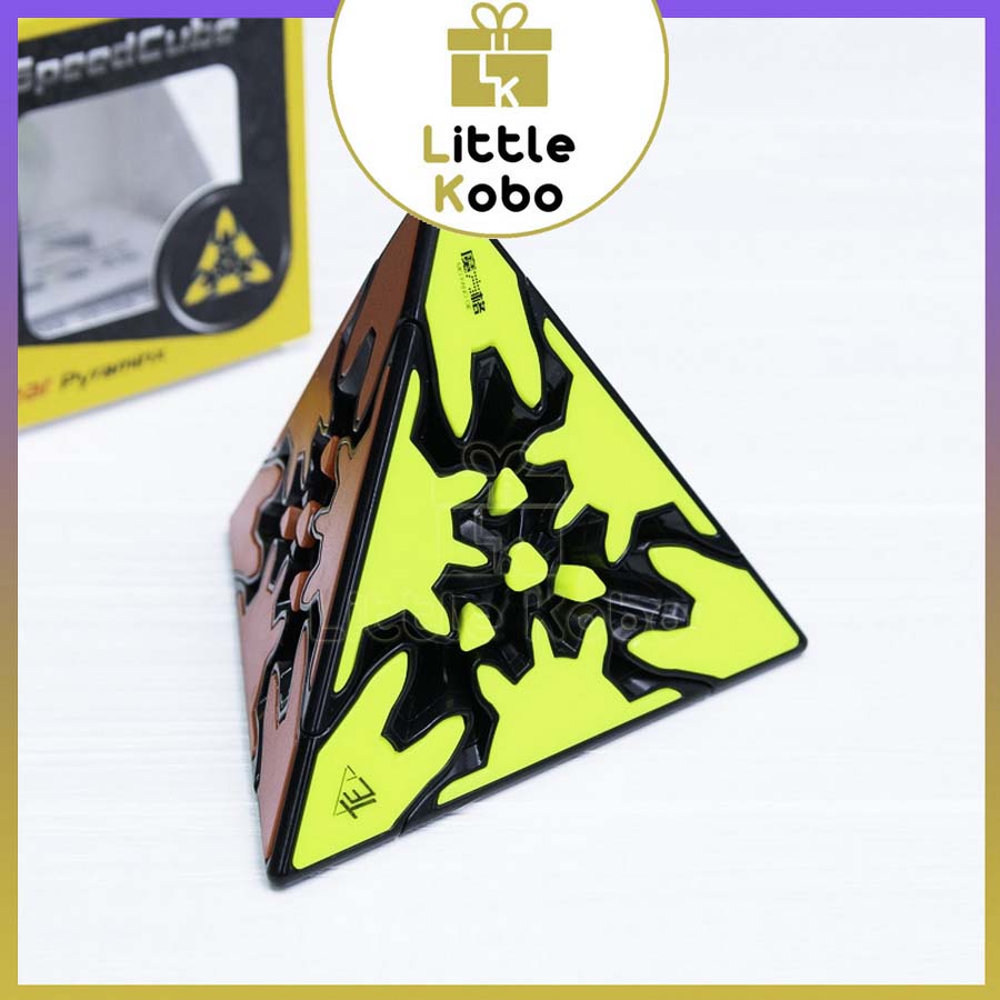 Rubik QiYi Pyraminx Gear Cube Rubic Biến Thể Bánh Răng Series Đồ Chơi Trí Tuệ Trẻ Em Phát Triển Tư Duy - Little Kobo