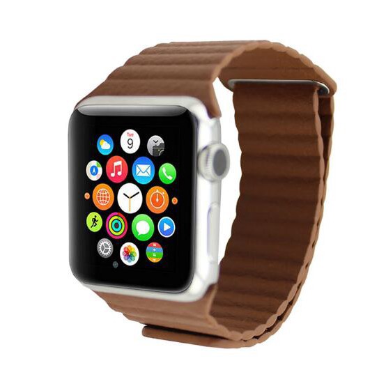 Dây Đồng Hồ Apple Watch💞FREESHIP💞 Dây đeo bằng da khóa kim loại Apple Watch,Đồng Hồ Thông Minh iWatch Series 5|4|3|2|1