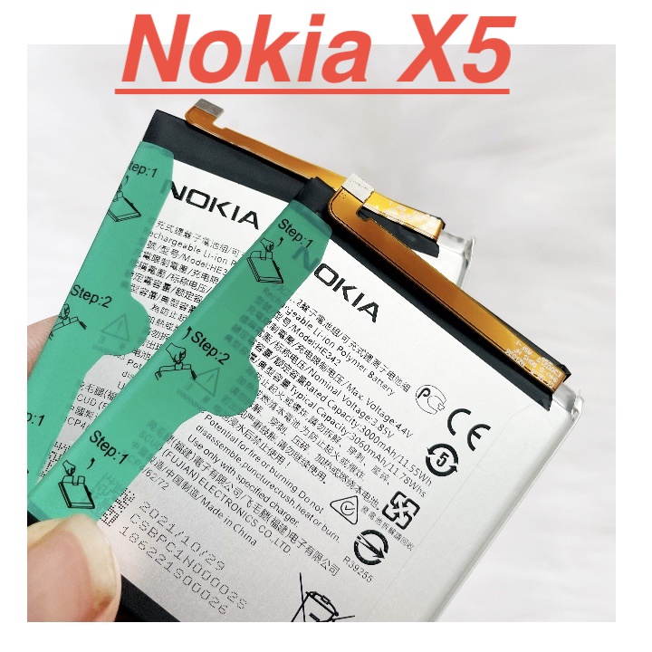✅ Pin Zin Chính Hãng Nokia X5 Mã HE342 Dung Lượng 3060mAh Battery Linh Kiện Thay Thế