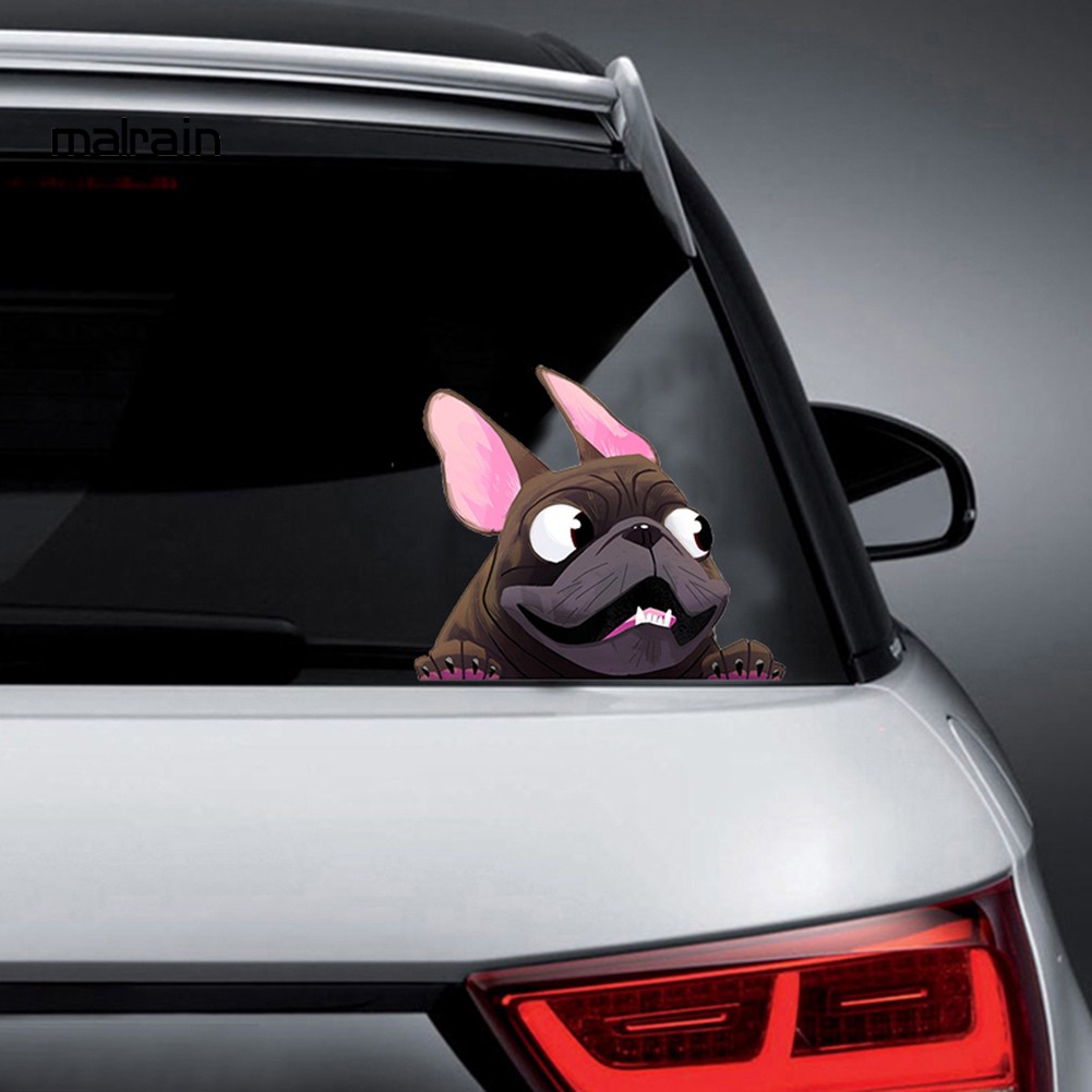 Decal Dán Trang Trí Hình Chú Chó 3d Đáng Yêu Cho Xe Hơi