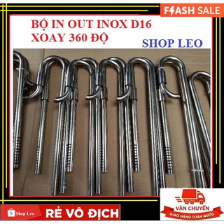  BỘ IN OUT INOX PHI 16 XOAY 360 ĐỘ - IN OUT INOX