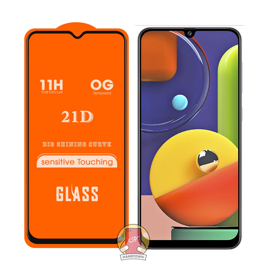 Kính Cường lực Samsung Galaxy A50s Full màn hình 21D Handtown SIÊU BỀN
