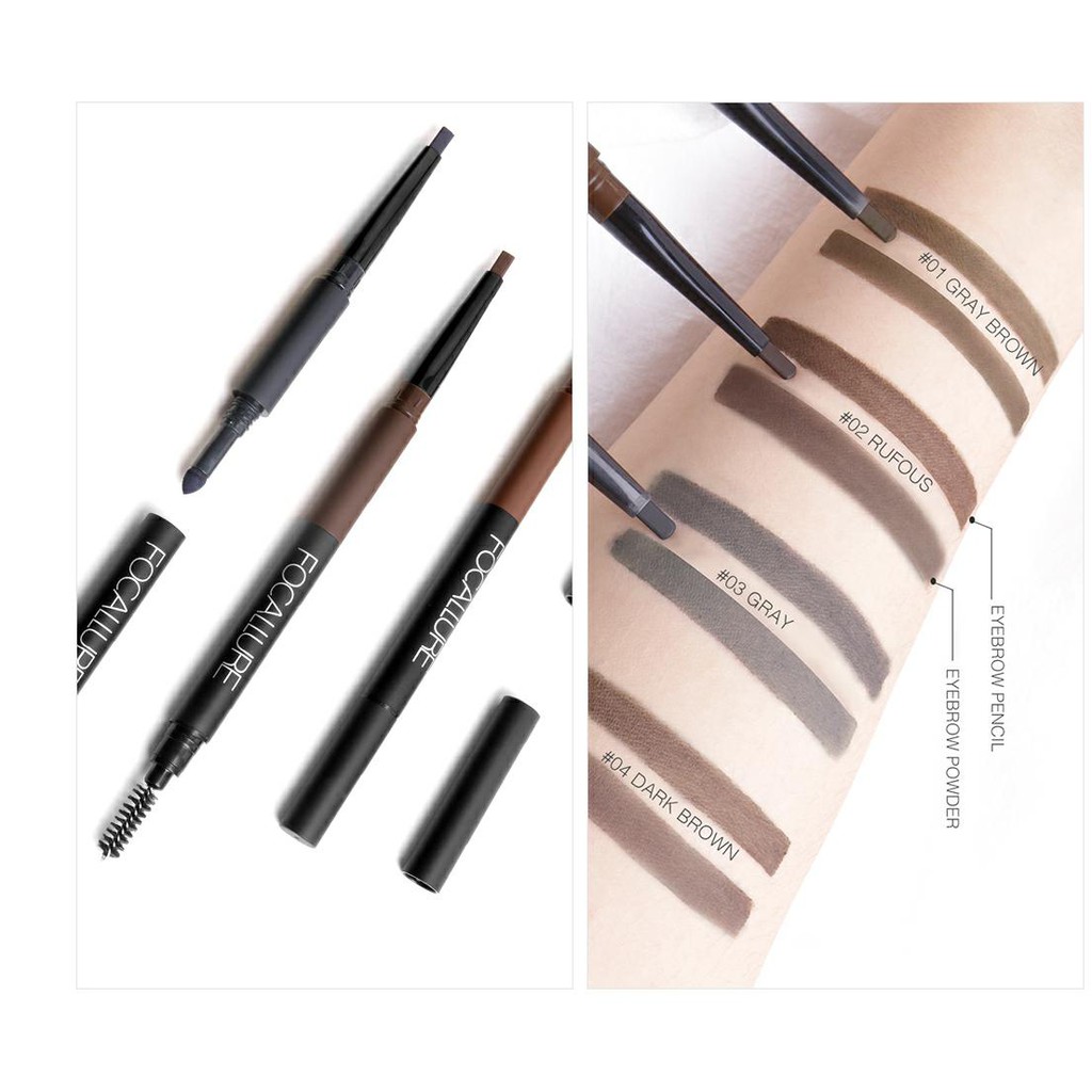 (Hàng Mới Về) Bút Kẻ Lông Mày 3 Trong 1 Focallure Fa64 | BigBuy360 - bigbuy360.vn