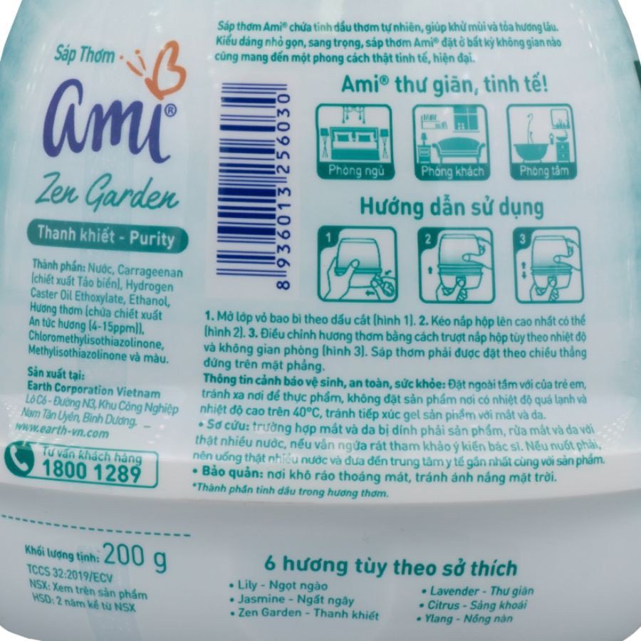 Sáp Thơm Ami Để Phòng Đủ Loại Mùi Hương - Sáp Làm Thơm Phòng Trong Gia đình, Khách sạn