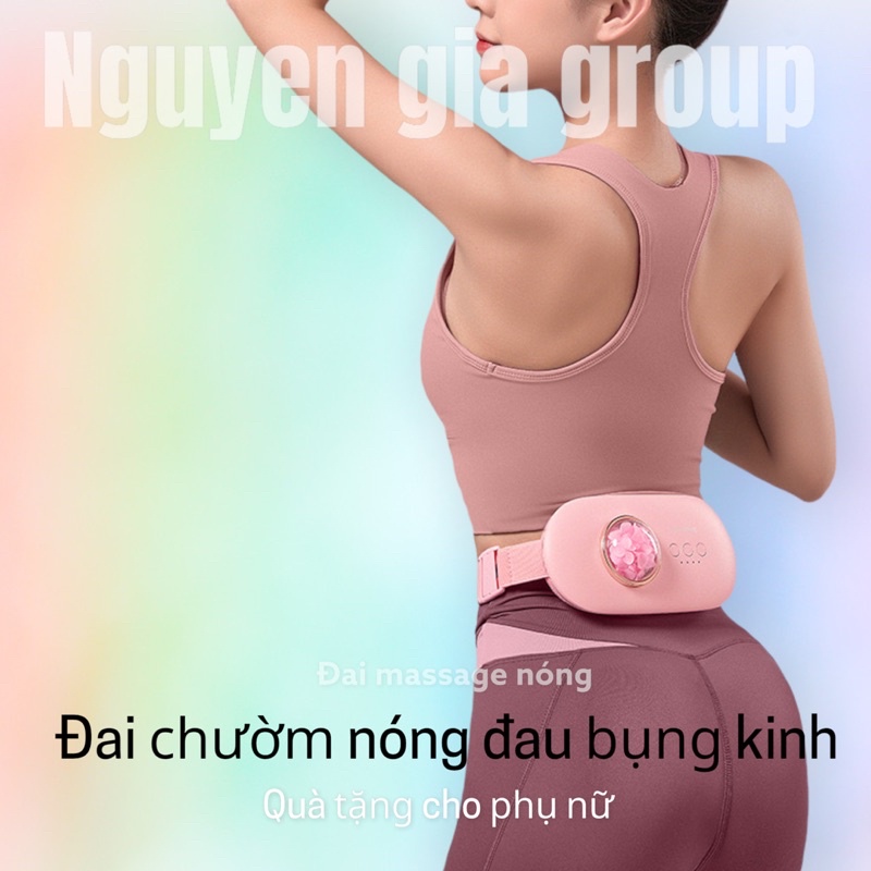 Đai massage bụng nóng giảm mỡ- Đai chườm nóng đau bụng kinh tại Nguyễn Gia group Cao Đạt