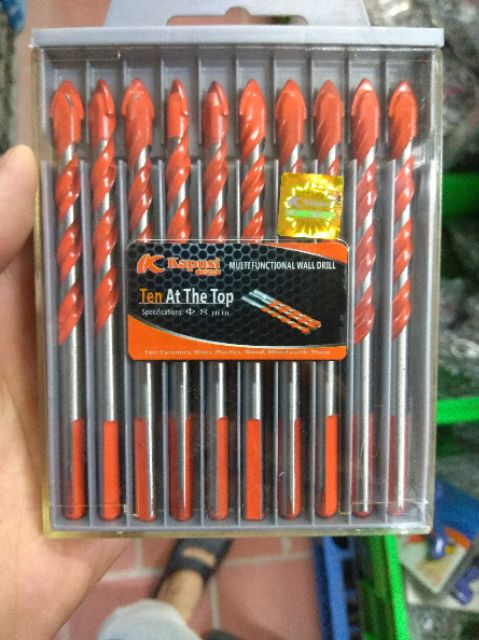Bộ 10 mũi khoan đa năng Kapusi 8mm