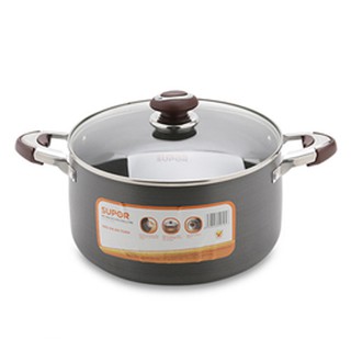 Nồi Canh Hợp Kim Nhôm Oxy Hóa Cứng Livina HT10016-6 26cm SUPOR
