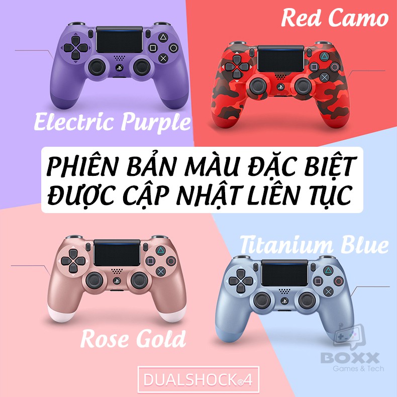 Tay cầm Ps4 Slim/Pro chính hãng 2nd nhiều màu, tay cầm ps4 dualshock kèm quà tặng | WebRaoVat - webraovat.net.vn