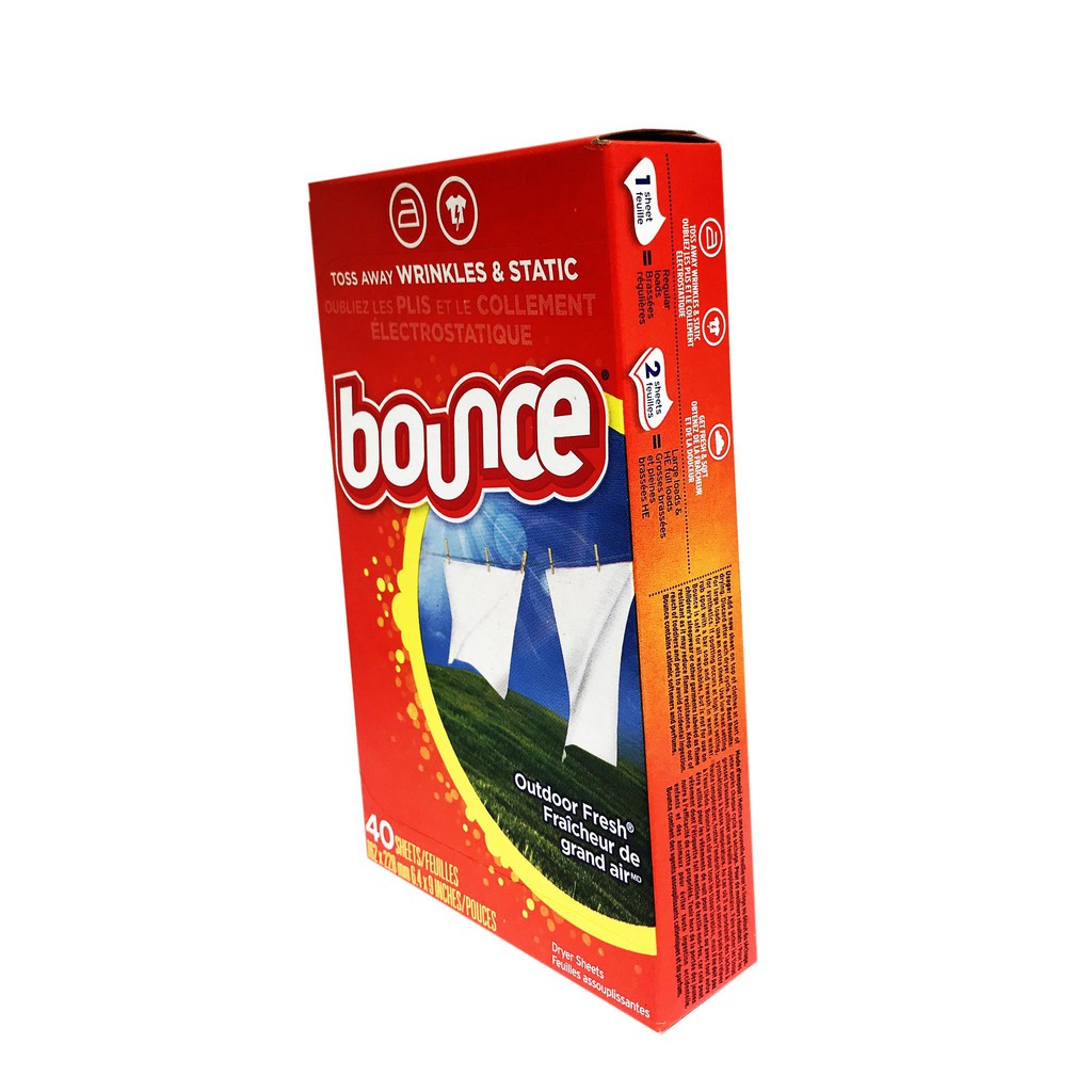 Giấy thơm Bounce Mỹ dùng cho máy giặt sấy (hộp 40 tờ ),an toàn cho sức khỏe,hương thơm kéo dài