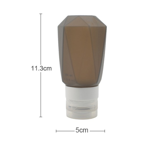 Lọ chiết mỹ phẩm du lịch silicon Kim Cương 100ml