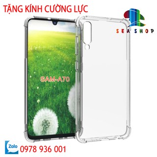 [TẶNG KÍNH CƯỜNG LỰC] Ốp Samsung Galaxy A70 nhựa dẻo - chống sốc - Silicon