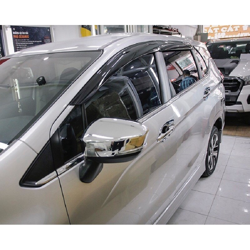 Ốp Gương carbon Xe Mitsubishi Xpander 2018 2019 2020 2021 bộ 2 ốp vân cacbon đẹp