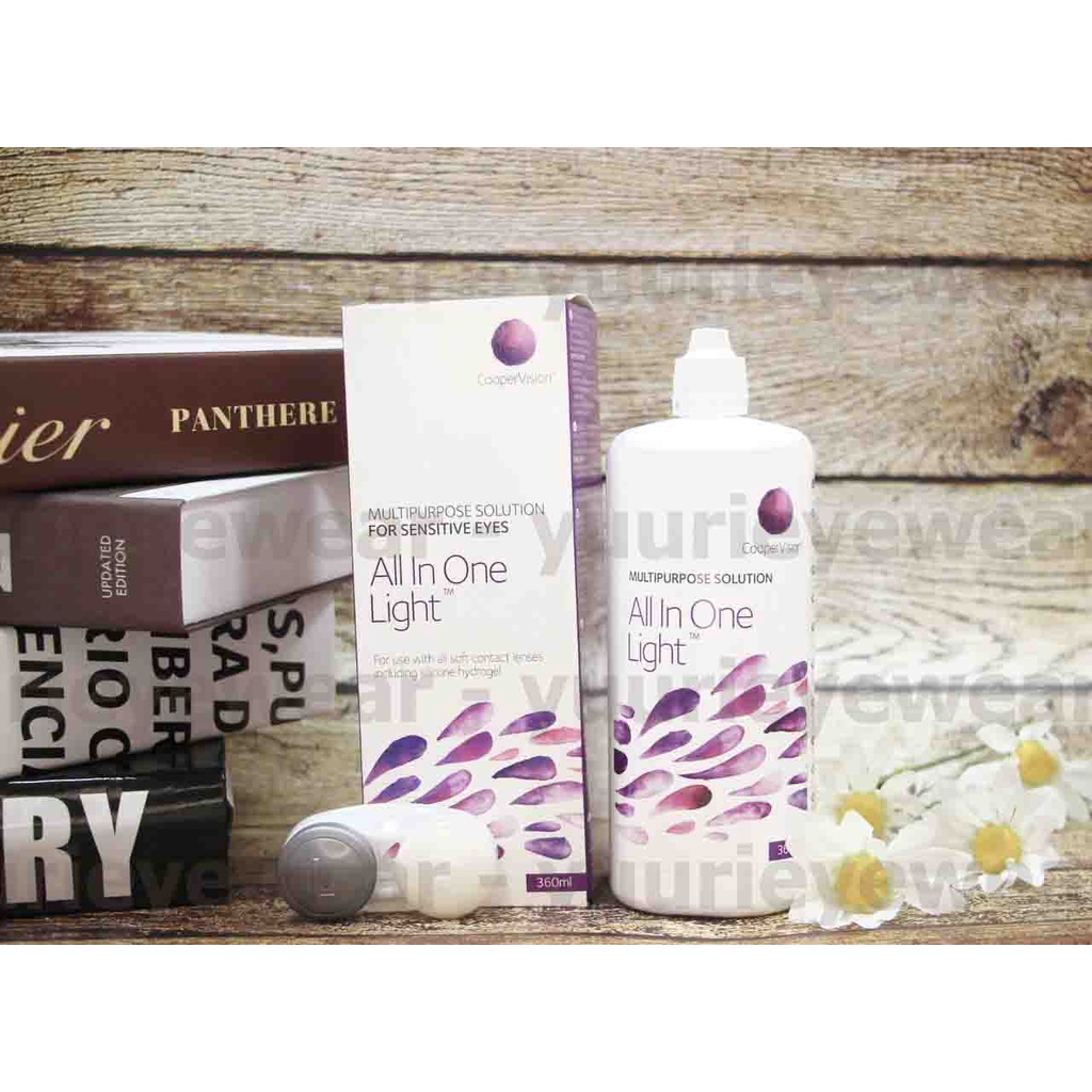 Dung dịch ngâm kính áp tròng All In One Light 360ml xx Mỹ