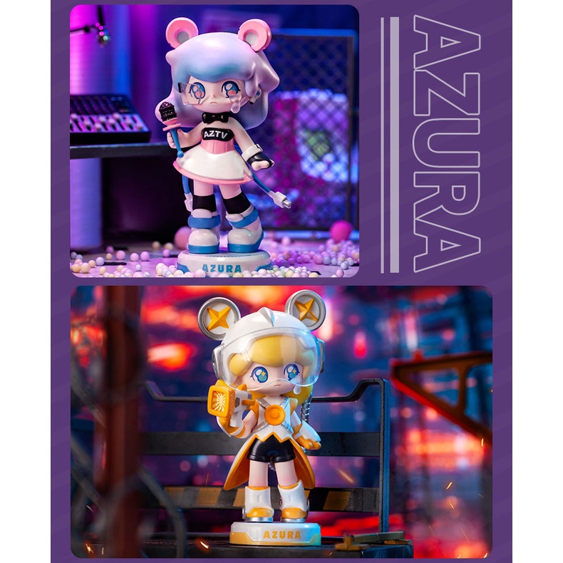 Popmart POPMART AZURA Thi Đấu Động Vật Phong Cách Cơ Bản