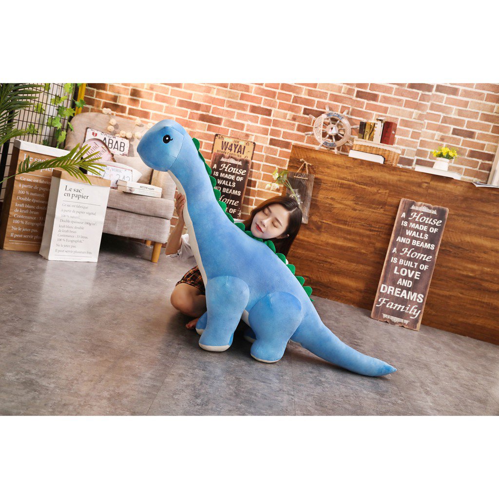 Khủng Long Nhồi Bông Cổ Dài Mềm Mại Dễ Thương 35 / 60 / 80cm