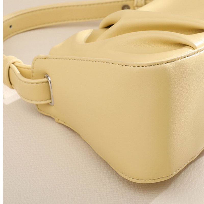 Ielgy Niche Túi Xách Đeo Vai Cầm Tay Hình Đám Mây Thiết Kế Đơn Giản Kiểu Pháp Cho Nữ