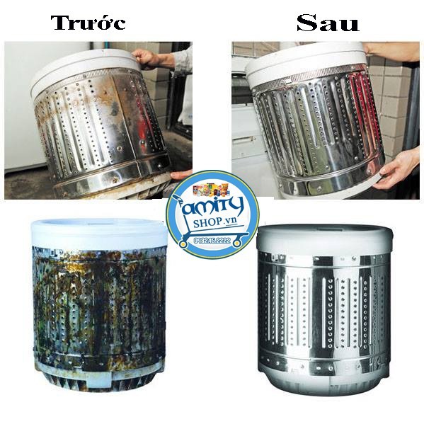 Bột tẩy vệ sinh lồng máy giặt Hàn Quốc gói 450g