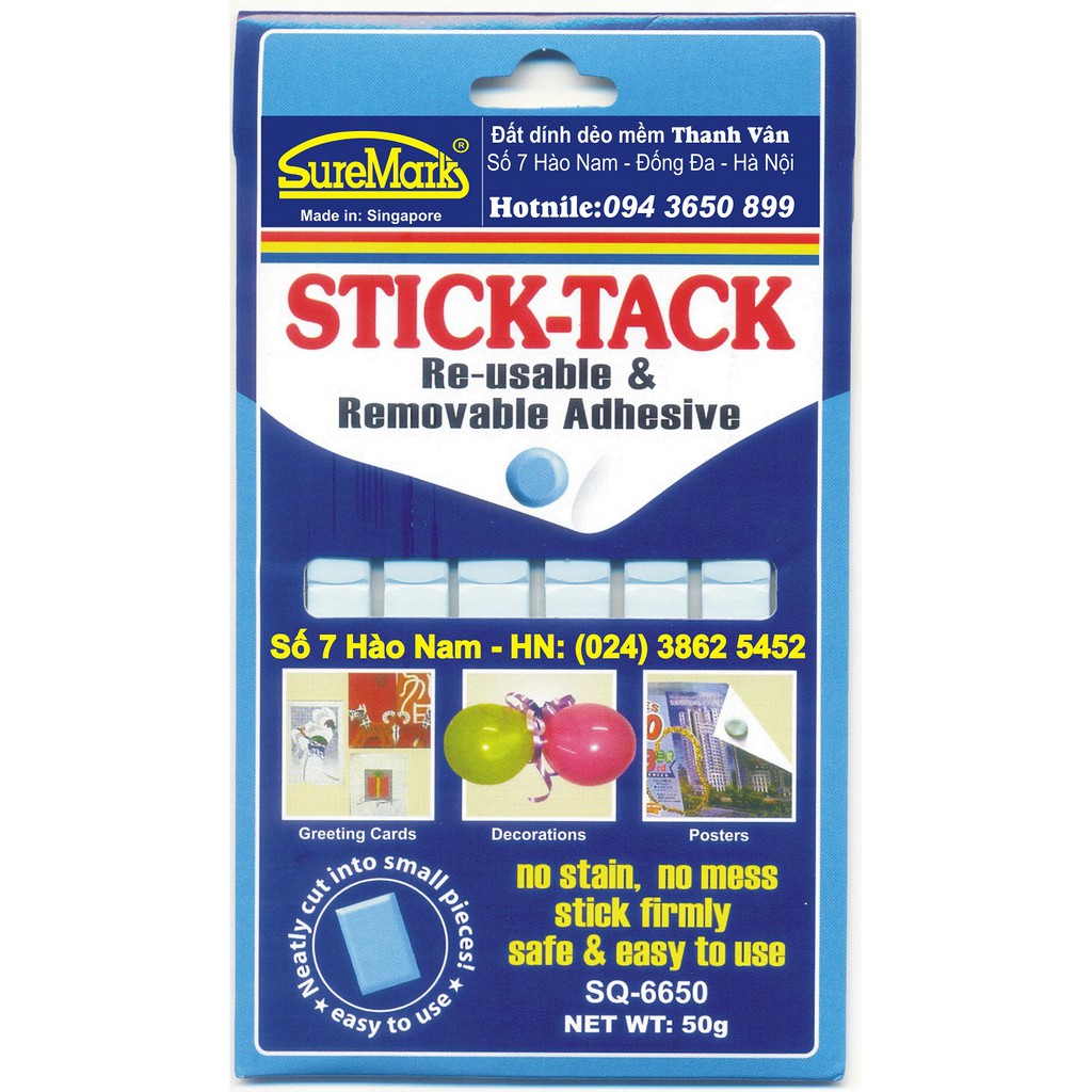 Đất dính dẻo mềm Stick- Tack