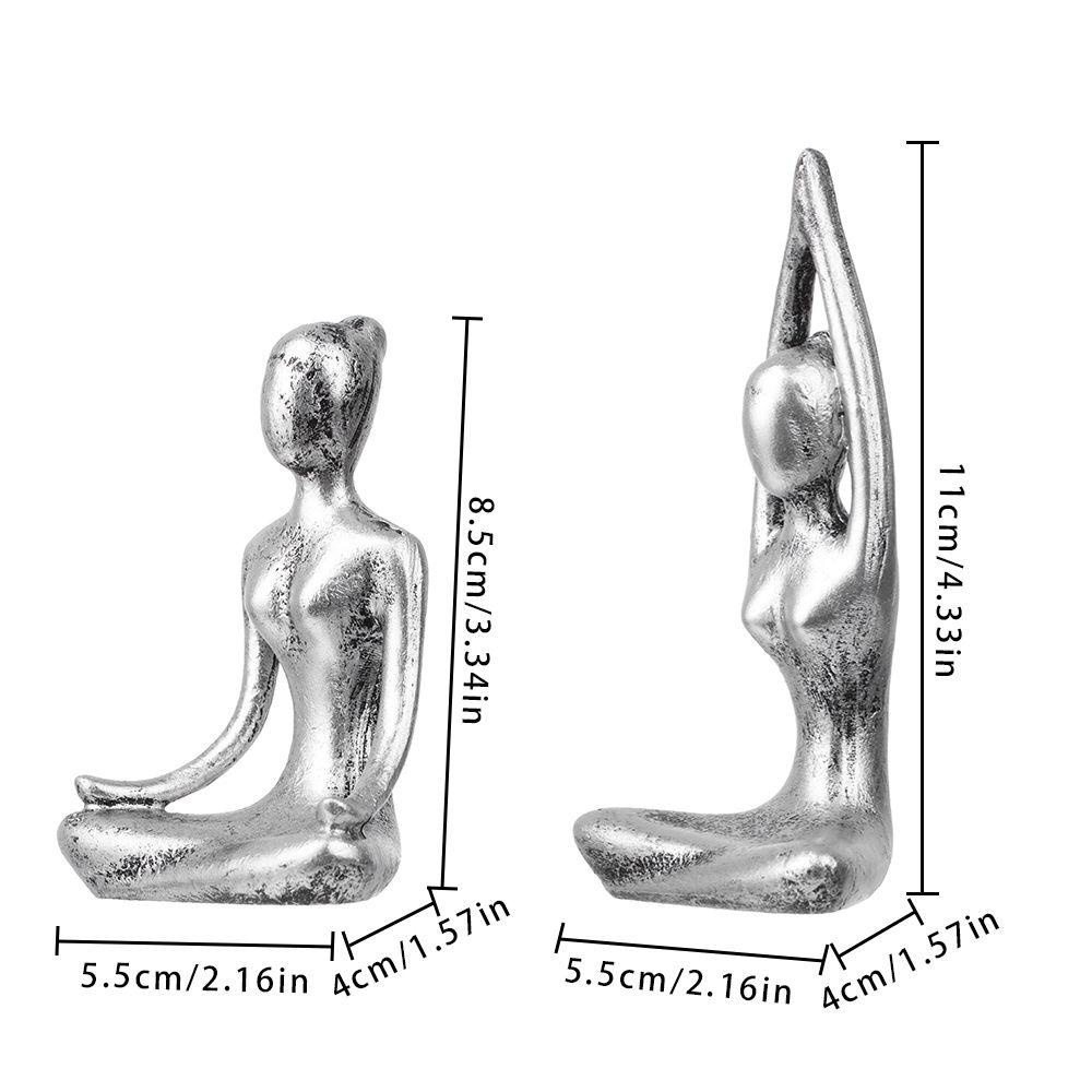 Tượng Hình Người Tập Yoga Dùng Để Trang Trí Bàn|Phụ Kiện Trang Trí Nhà Cửa Màu Sắc Bắt Mắt Độc Đáo