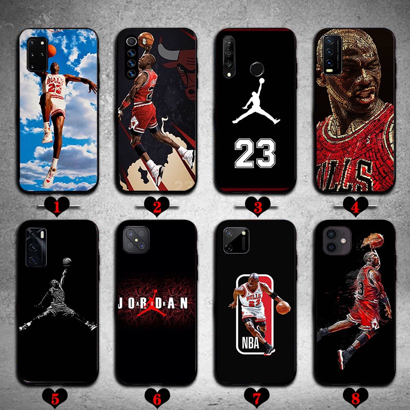 Ốp Điện Thoại Michael Jordan Cho iPhone 5 5s 6 6S 6 Plus 7 8 Plus X XS Ốp Điện Thoại Silicon Màu Đen
