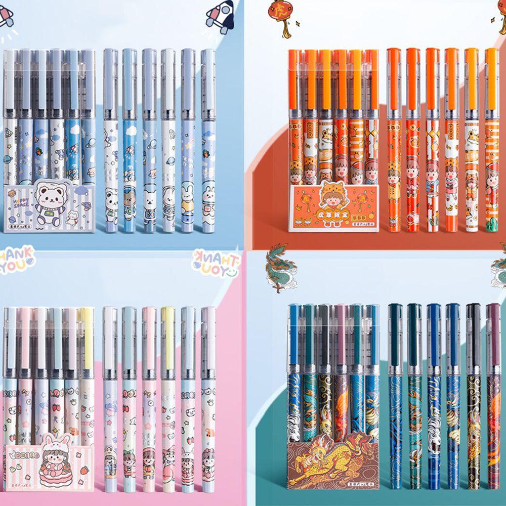 Set 1 / 6 Bút Bi Lăn Kim Loại