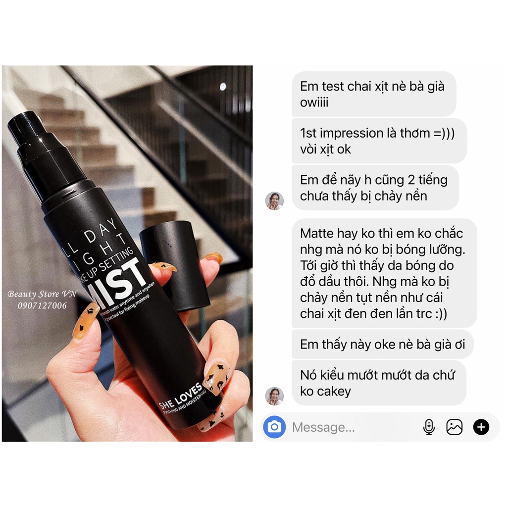 [ĐỌC MÔ TẢ💋] Xịt Khóa Nền Giữ Makeup Lâu Trôi Setting Spray 120ML | BigBuy360 - bigbuy360.vn