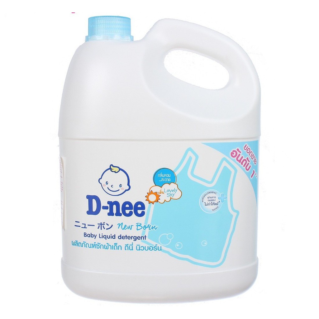 Nước Giặt Dnee Nhập Khẩu Thái Lan Chính Ngạch Bởi Cty Đại Thịnh-3000ml -Team Nhãn Phụ