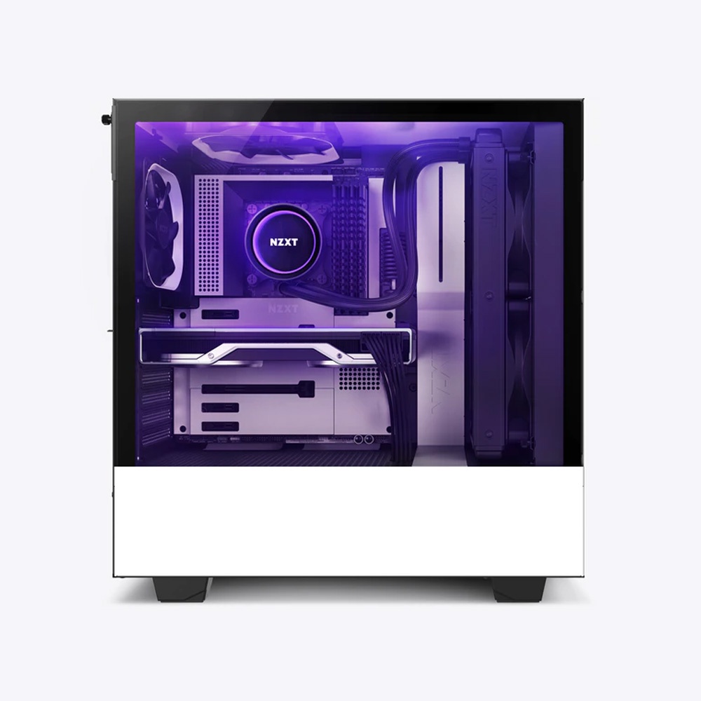 Vỏ case NZXT H510i MATTE WHITE/ BLACK/ BLACK/RED