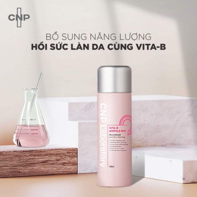 Xịt khoáng ngăn bụi mịn dưỡng sáng da CNP Laboratory Vita-B Ampule Mist 100ml