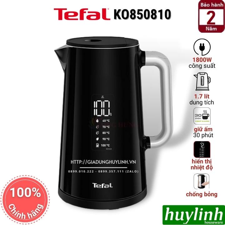 [Mã ELHAMS5 giảm 6% đơn 300K] Ấm - Bình đun siêu tốc Tefal Smart &amp; Light KO850810 - 1.7 lít