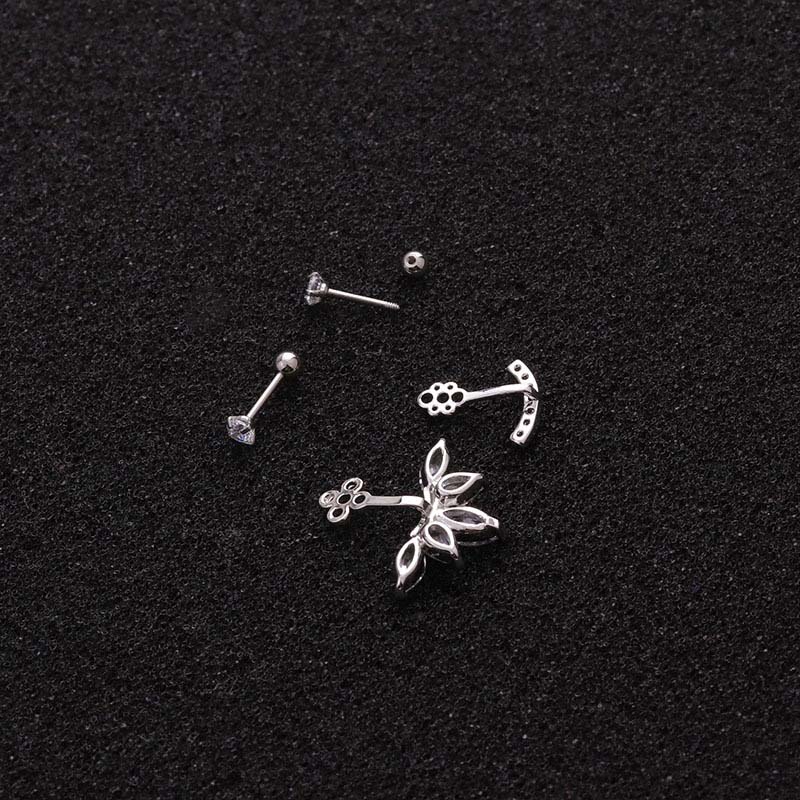 Bông Tai Đá Zircon 20g Bằng Thép Không Gỉ
