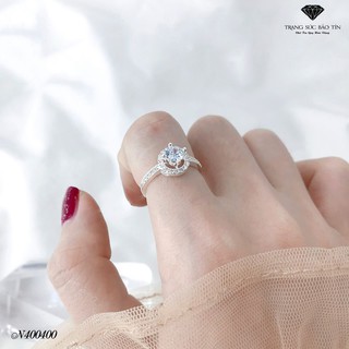 Nhẫn Bạc Nữ Đính Đá Trắng
