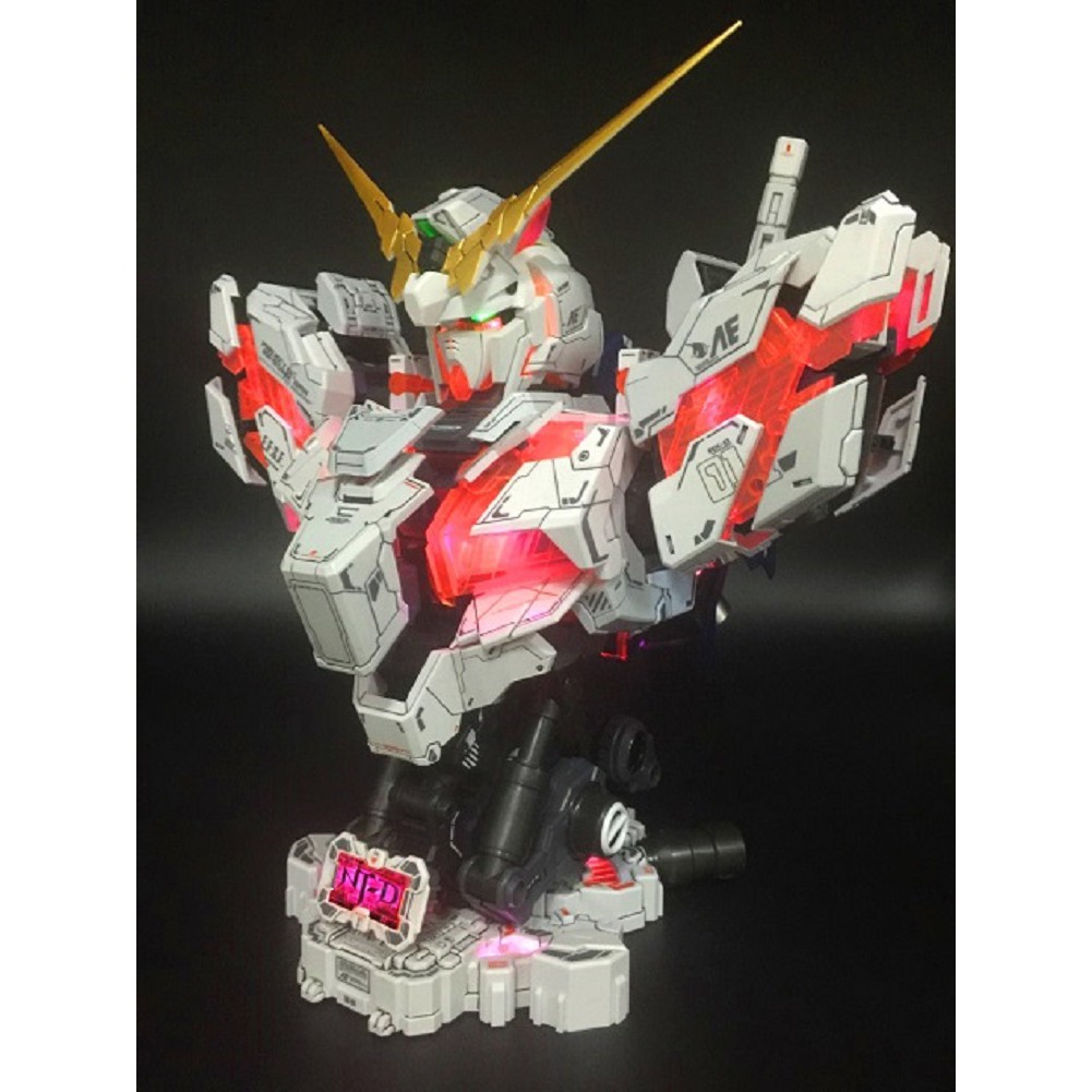 Mô Hình lắp ráp Gundam Model 1/35 UNICORN HEAD BUST kèm decal