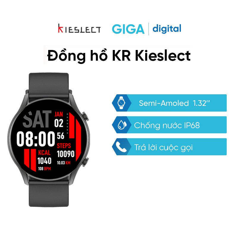 Đồng hồ thông minh Kieslect KR đàm thoại chính hãng - Nghe gọi tiện lợi, chống nước, pin dài lâu