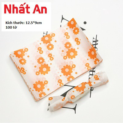 Giấy gói kẹo nougat xoắn 100 tờ - mẫu 12