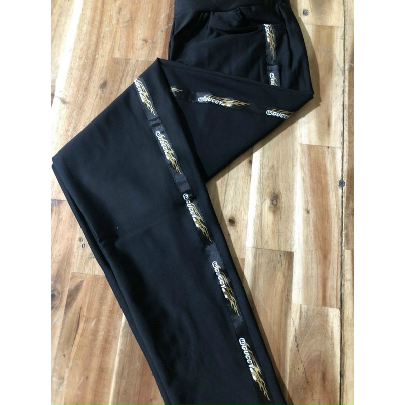 Quần Legging Nữ Sọc Chữ Vải Đẹp(hình thật) | BigBuy360 - bigbuy360.vn