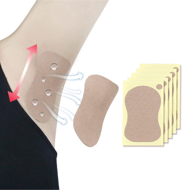 [Hàng mới về] Bộ 10 miếng lót thấm hút mồ hôi vùng da dưới cánh tay tiện dụng