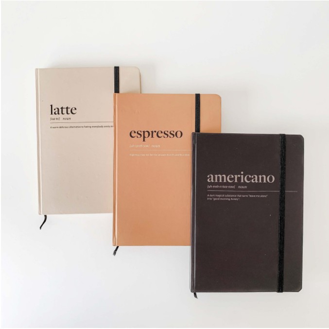 ⚡HOT ITEM⚡Sổ Tay Dotted Crabit Notebuck - Coffeeine Americano