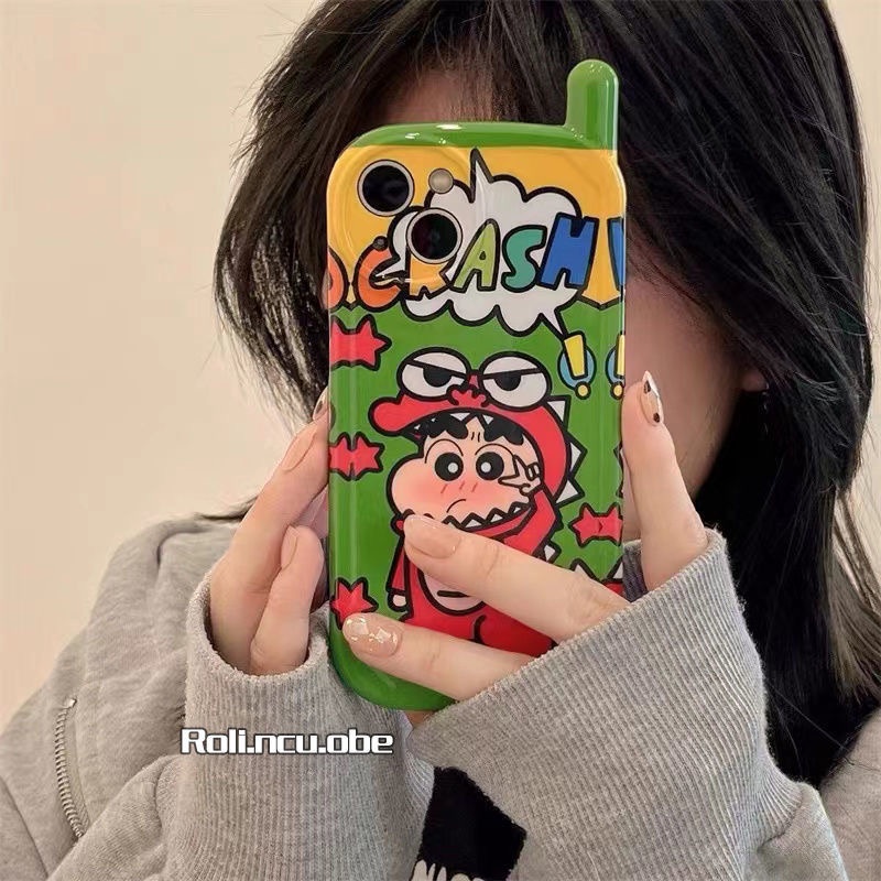 Ốp Điện Thoại Hình Khủng Long / Cậu Bé Bút Chì Cho iPhone 14 Pro Max 13 Pro Max 12 Pro Max 11 Pro Max 7 8 Plus SE 2020 Xs Max XR