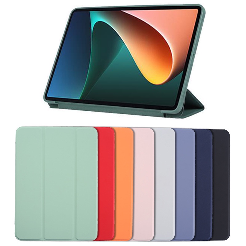 Bao Da Máy Tính Bảng Silicon Từ Tính Tự Động Tắt Mở Màn Hình Thông Minh Cho Xiaomi Mi Pad 5 Pro 4 Mipad5 Ốp