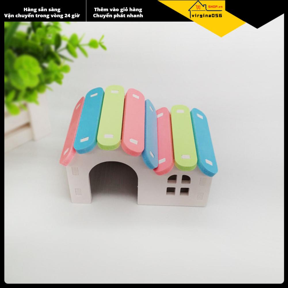 Virgina056 Ngôi nhà ẩn náu của chuột Hamster Mạnh mẽ đầy màu sắc Động vật nhỏ dành cho có lông