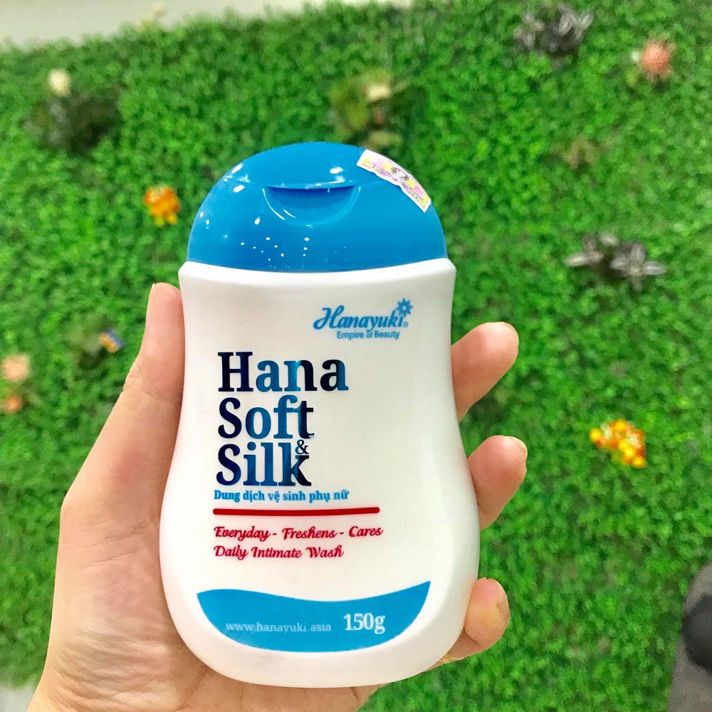 Nước rửa vùng kín hana soft silk chính hãng dung dịch vệ sinh phụ nữ vệ sinh vùng kín nữ sạch thơm thoáng HANA04 RENEVA