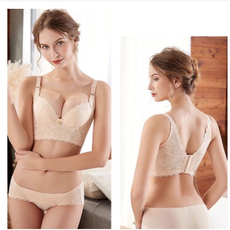 Áo lót ren bản to Bigsize 5 khuy che mỡ nách mỡ lưng, chống chảy xệ hàng Cao Cấp