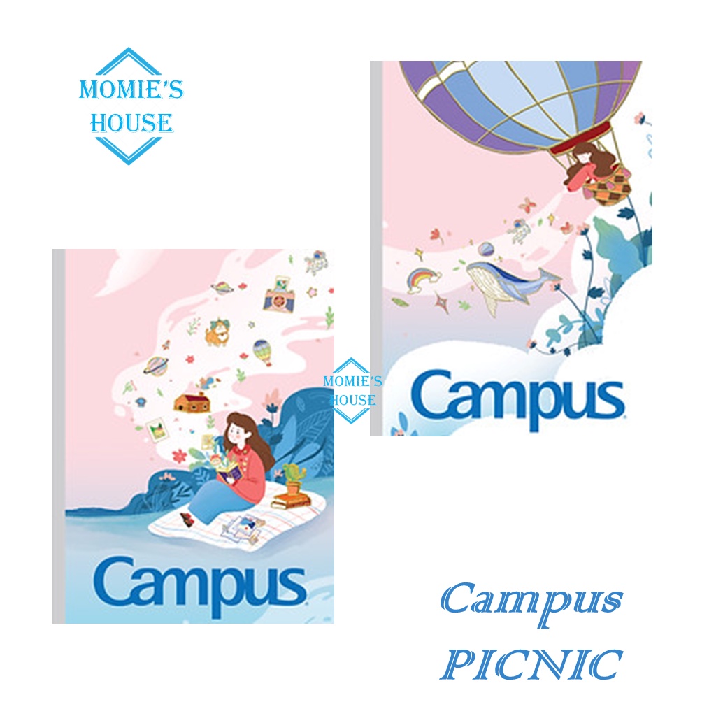 Vở Kẻ Ngang Campus, Vở Campus Picnic 80 Trang Công Nghệ Ép Keo Đa Lớp, Campus Kẻ Ngang Giấy Xịn Chất Lượng