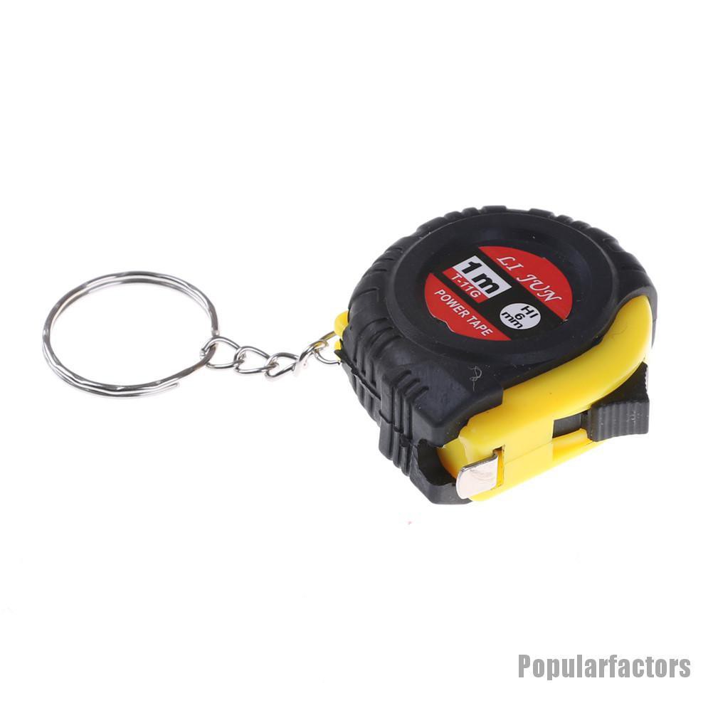 Thước dây nhựa gắn móc khóa mini tiện dụng 1m