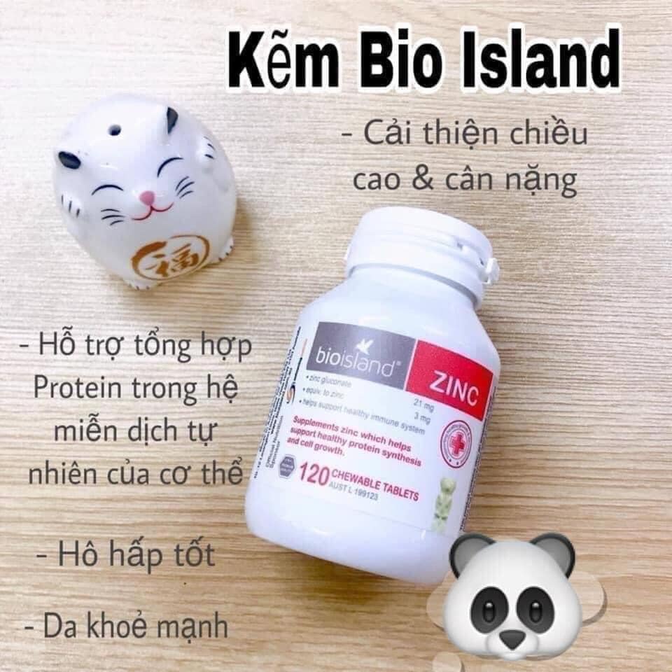 Viên bổ sung kẽm ZinC Bioisland 120 viên cho bé từ 1 tuổi xuất xứ Úc [Date 2025]